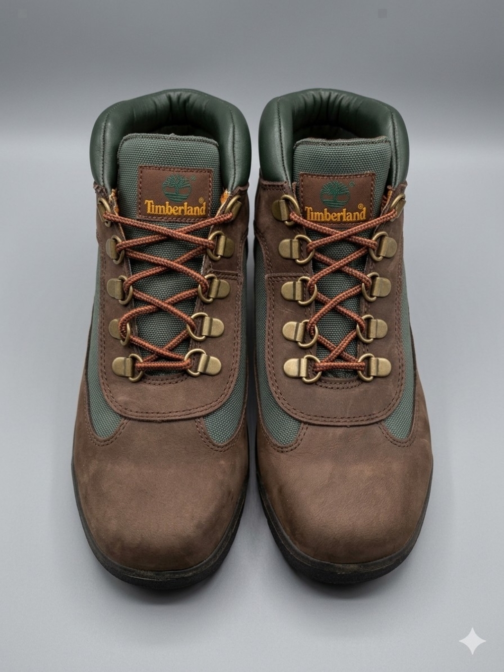 Timberland  Youth Field Brown & Green Boots Size Youth 5